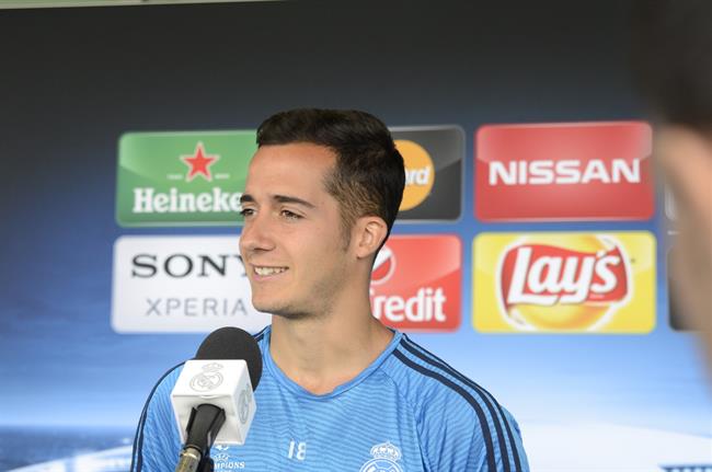 Lucas Vázquez en la zona mixta del Open Media Day del Real Madrid | EUROPA PRESS ep lucas vazquezla zona mixtaopen media dayreal madrid