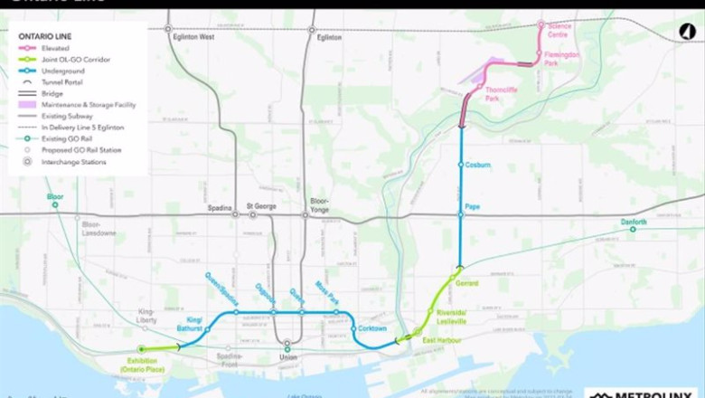 ep mapa de la nueva linea de metro ontario en toronto ep mapa de la nueva linea de metro ontario en toronto