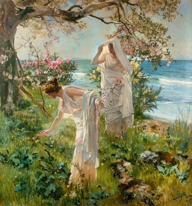 Obra de Sorolla inédita, 'Muchachas griegas en la orilla' | SOTHEBY'S ep obrasorolla inedita muchachas griegasla orilla