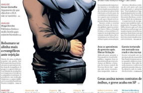 ep portada de folha de sao paulo sobre la bienal del libro con dos hombres besandose sacada de la