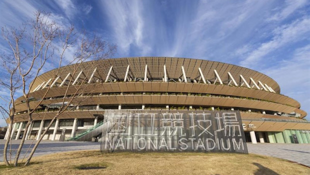ep vista del estadio nacional de tokyo que albergara los juegos olimpicos y paralimicos de 2020