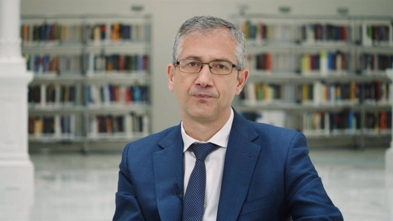 Archivo - El gobernador del Banco de España, Pablo Hernández de Cos, en un mensaje que acompaña al Informe Anual de 2020. | BANCO DE ESPAÑA - Archivo ep archivo el gobernador del banco de espana pablo hernandez de cos en un mensaje que acompana al