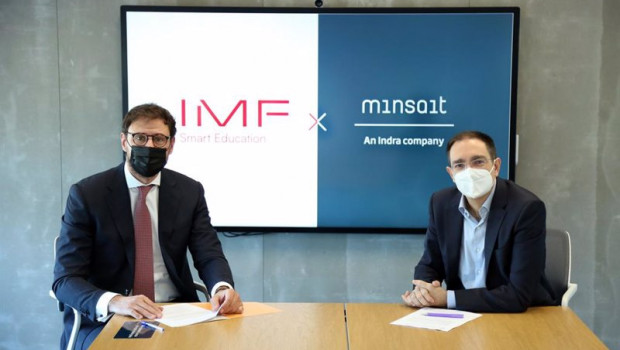 ep el consejero delegado de imf smart education conrado briceno y el director de tecnologias
