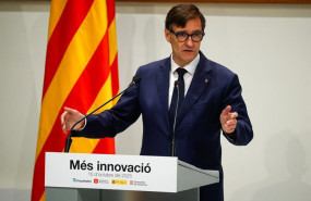 ep el presidente de la generalitat de catalunya salvador illa interviene durante la firma del