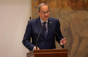 ep el presidente de la generalitat quim torra durante su intervencion en el acto de toma de posesion