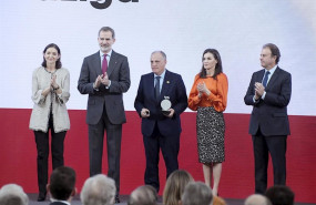 ep el presidente de laliga javier tebas recoge su acreditacion en la categoria de deportes durante a