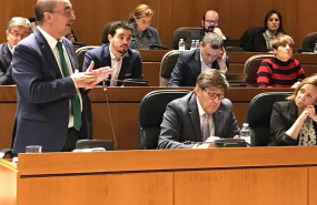 ep el presidente del gobierno de aragon y secretario general del psoe aragones javier lamban en