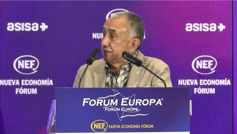 El secretario general de UGT, Pepe Álvarez. | NUEVA ECONOMÍA FORUM ep el secretario general de ugt pepe alvarez en un desayuno de nueva economia forum