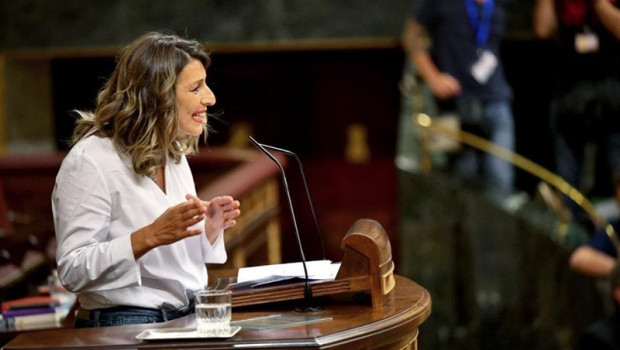 ep la diputadagaliciacomun yolanda diaz duranteprimera jornadadebateinvestidura 2019