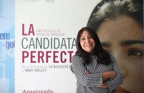 ep la directora de cine haifaa al mansour posa en el photocall para la presentacion de su ultima