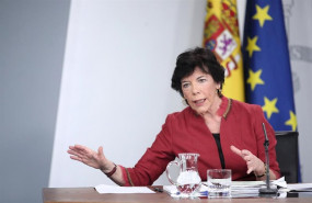ep la ministra de educacion y formacion profesional isabel celaa en una rueda de prensa en moncloa a