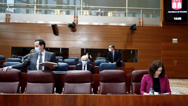 ep la presidenta de la comunidad de madrid isabel diaz ayuso d y su vicepresidente ignacio aguado i