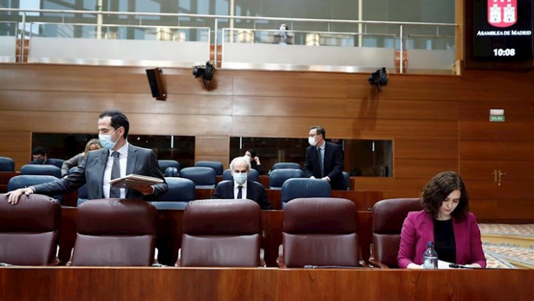ep la presidenta de la comunidad de madrid isabel diaz ayuso d y su vicepresidente ignacio aguado i