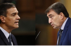 ep montaje fotograficopresidentegobiernofunciones pedro sanchez yportavozpnv aitor esteban