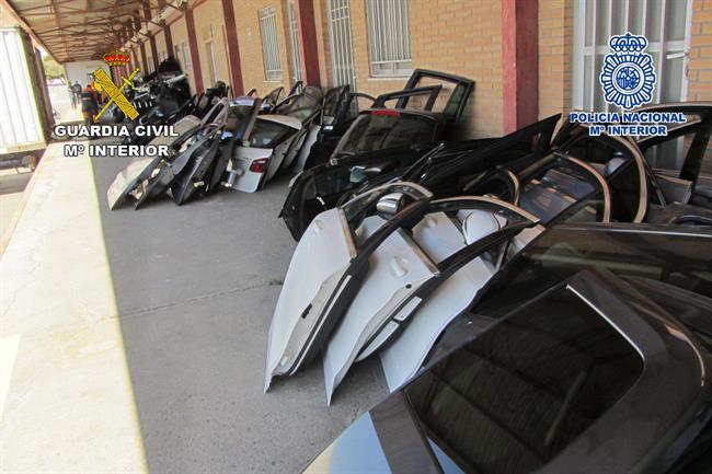 Piezas de coches intervenidos en una operación policial | EUROPA PRESS/CNP ep piezascoches intervenidosuna operacion policial