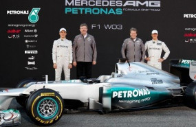 ep schumacher y rosberg presentan el w03 del mundial de f-1 de 2012