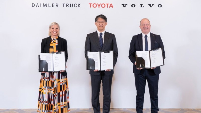 Toyota se une a Daimler Truck y Volvo Group para colaborar en tecnología de pilas de combustible | TOYOTA ep toyota se une a daimler truck y volvo group para colaborar en tecnologia de pilas de combustible