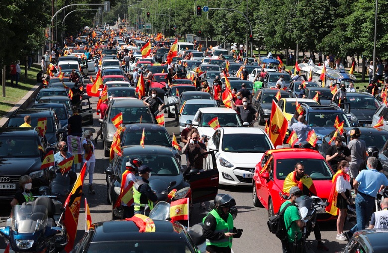 Vox colapsa el centro de Madrid y de otras ciudades con su