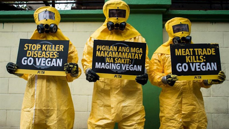 ep 13 february 2020 philippines manila supporters of the people for the ethical treatment of animals