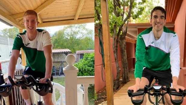 ep alberto diaz y carlos suarez entrenando en sus casas
