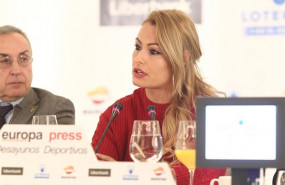 ep alejandro blanco presidente del comite olimpico espanol con lydia valentin campeona del mundo de