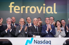 ep archivo   el presidente de ferrovial rafael del pino en el acto de toque de campana en la bolsa