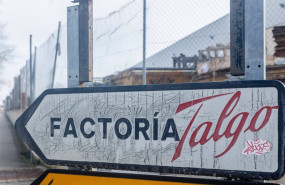 ep archivo   un cartel indica la sede de talgo en madrid espana