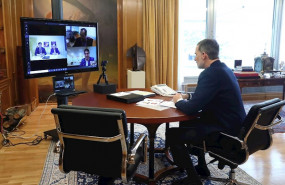 ep don felipe vi ha mantenido una videoconferencia con responsables de oviaragon y del consorcio de
