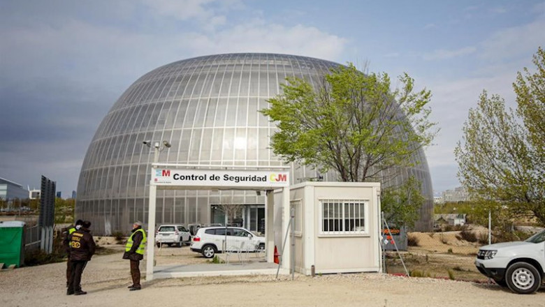 ep edificio conocido como el donut en las instalaciones de la ciudad de la justicia