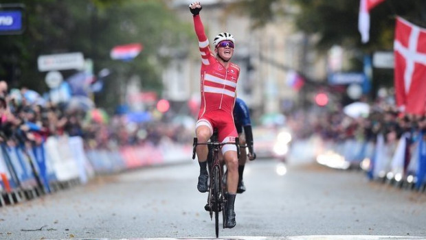 ep el ciclista danes mads pedersen campeon del mundo de ciclismo en ruta en los mundiales de