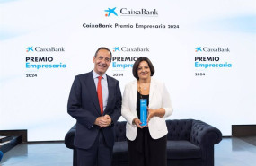 ep el consejero delegado de caixabank gonzalo gortazar y la ceo de frit ravich judith viader