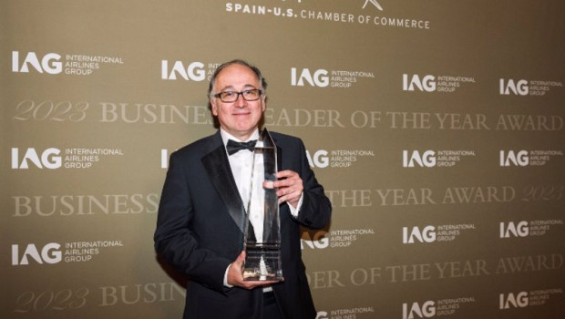 ep el consejero delegado de iag luis gallego recibe el premio lider empresarial del ano en nueva