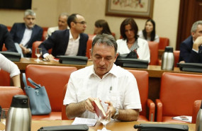 ep el diputado de unidas podemos enrique santiago durante la diputacion permanente en la que se