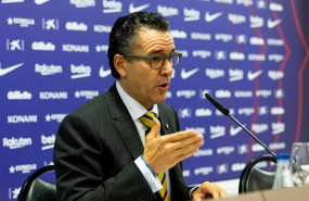 ep el portavoz de la junta directiva del fc barcelona josep vives en rueda de prensa