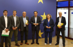 ep el presidente de asaja pedro barato el secretario general de coag miguel padilla y el secretario