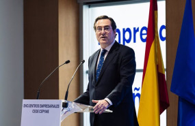 ep el presidente de ceoe antonio garamendi interviene durante el encuentro empresarial entre ceo y