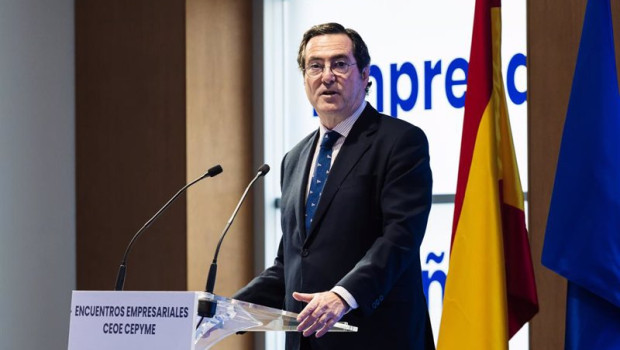 ep el presidente de ceoe antonio garamendi interviene durante el encuentro empresarial entre ceo y