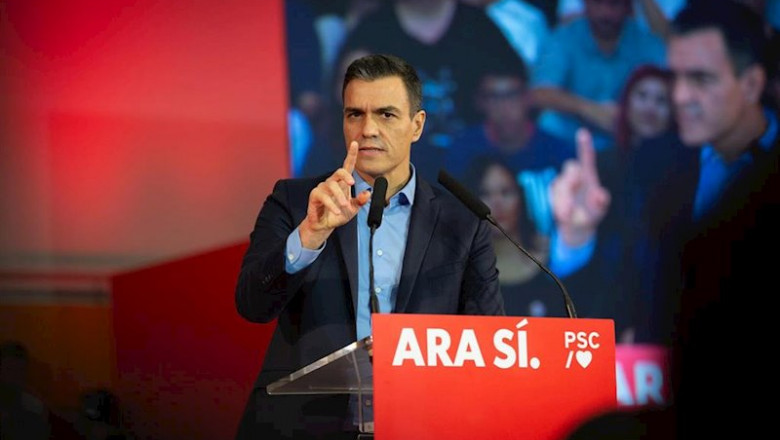 ep el presidente del gobierno en funciones pedro sanchez interviene en un acto politico en