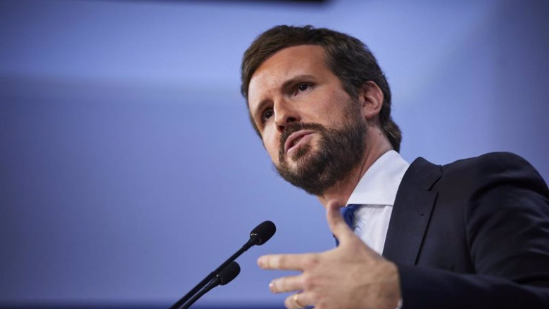 ep el presidente del partido popular pp pablo casado comparece en rueda de prensa para hacer balance ep el presidente del partido popular pp pablo casado comparece en rueda de prensa para hacer balance