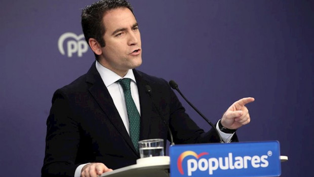 ep el secretario general del partido popular teodoro garcia egea en rueda de prensa tras la reunion