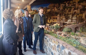 ep el vicesecretario de comunicacion del pp pablo montesinos en su visita al belen de la mosca en