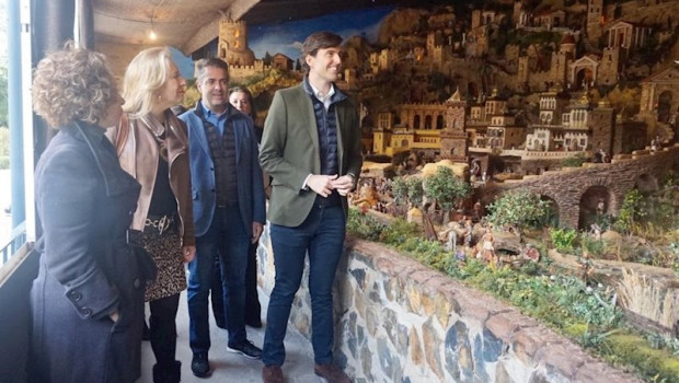 ep el vicesecretario de comunicacion del pp pablo montesinos en su visita al belen de la mosca en