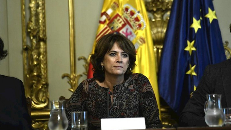 ep la ministra de justicia en funciones dolores delgado durante el acto de presentacion del programa