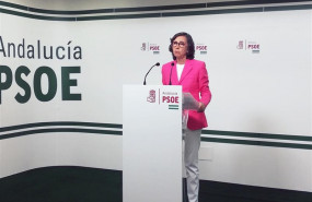 ep la portavoz adjunta del grupo parlamentario socialista rosa aguilar en rueda de prensa en almeria