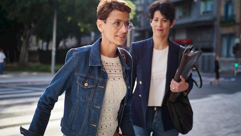 ep la presidenta del gobierno de navarra maria chivite a su llegada al pleno del parlamento de