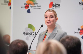 ep la presidenta del govern marga prohens durante una rueda de prensa en la itb de berlin