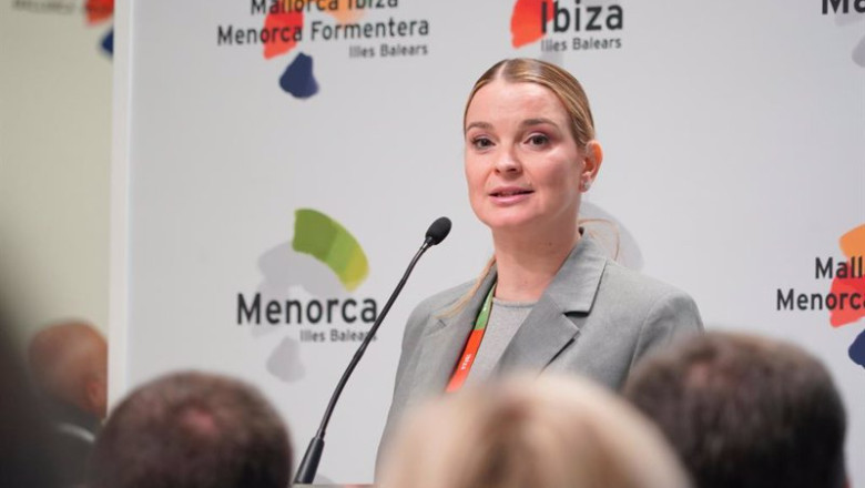 ep la presidenta del govern marga prohens durante una rueda de prensa en la itb de berlin ep la presidenta del govern marga prohens durante una rueda de prensa en la itb de berlin