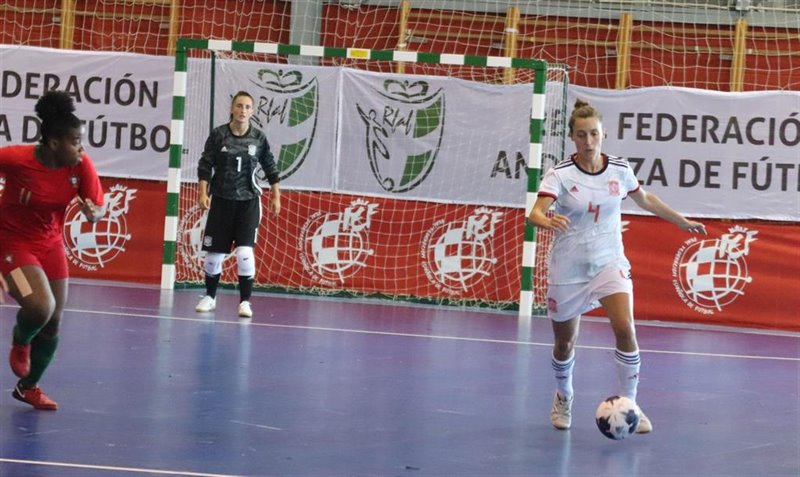 ep la seleccion espanola femenina de futbol sala en un amistoso ante portugal