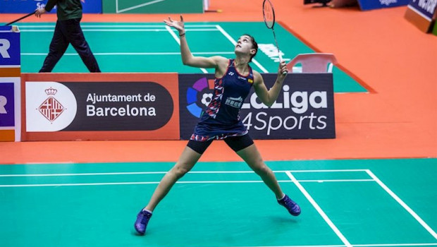 ep participacion de la jugadora de badminton carolina marin en el masters de espana 2020 celebrado