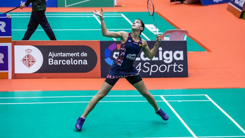ep participacion de la jugadora de badminton carolina marin en el masters de espana 2020 celebrado ep participacion de la jugadora de badminton carolina marin en el masters de espana 2020 celebrado